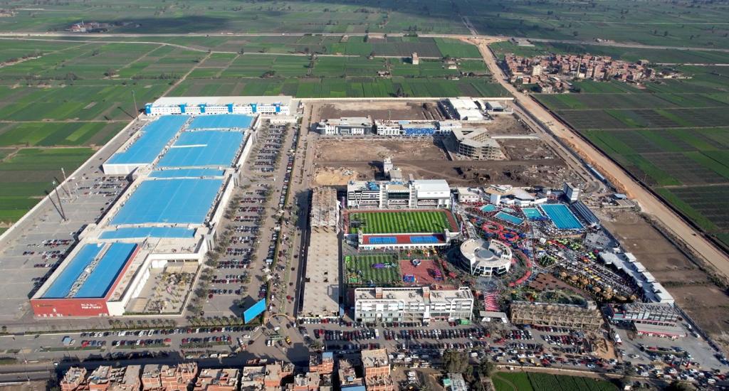 Aerial photo of the Vida Sports Club site, under construction